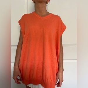 Large Vintage Orange Vest
